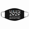 Seniors 2020 Quarantine Reusable Face Mask Class of The Quarantined Sublimation Washable Adult Face Mask Class of 2020