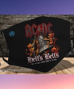 ACDC hells bells full printing face mask