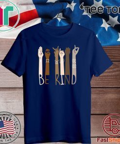 Be Kind Hand Sign Language Face Mask Shirts