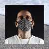 Black Paisley Face Mask Free Shipping