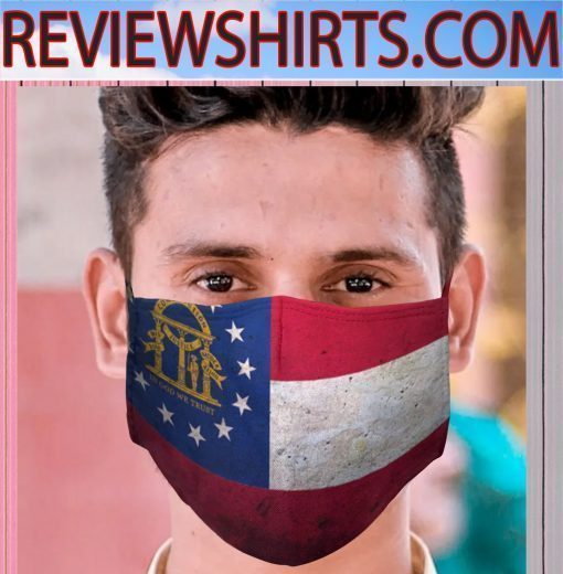 Mask Grunge Flag Of Georgia Cloth Face Mask USA 2020