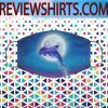 Dolphin Jumping Under Moonlight Face Masks