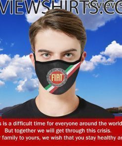 Old Fiat Logo Face Masks