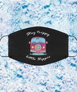 Stay Trippy Little Hippie Retro Minibus Van 1960s 1970s Face Mask Filter PM2.5