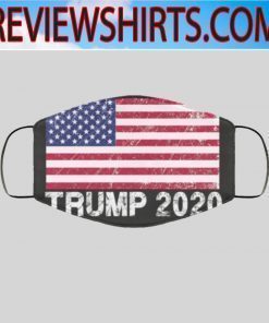 TRUMP 2020 USA FLAG AMERICAN VINTAGE FACE MASK