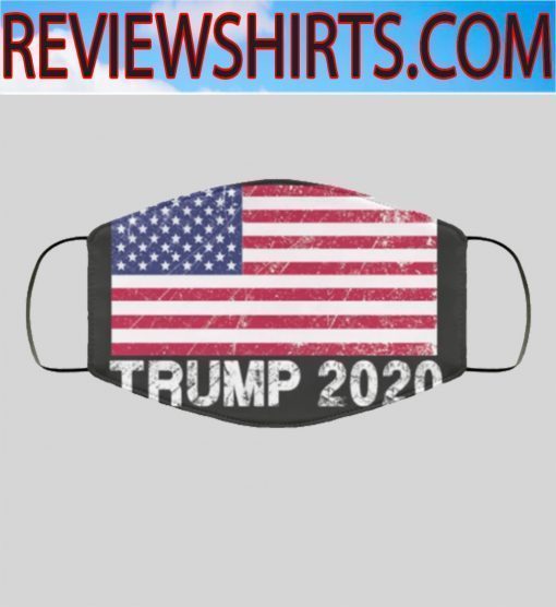 TRUMP 2020 USA FLAG AMERICAN VINTAGE FACE MASK