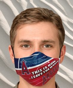 This Is How I Save The World Los Angeles Angels Face Mask