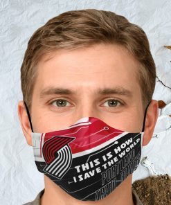 This Is How I Save The World Portland Trail Blazers Face Mask