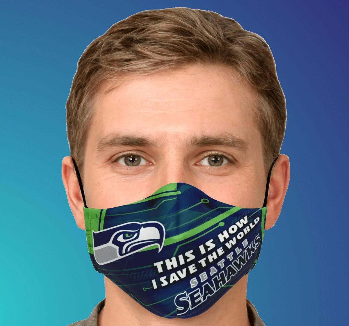 This Is How I Save The World Seattle Seahawks Face Mask