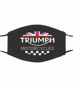 Triumph motorcycles symbol face mask