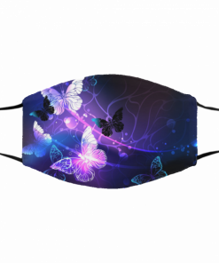 NIGHT BUTTERFLIES FACE MASK