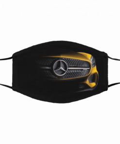 Mercedes-benz car logo all over printed filter face mask