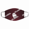 Oklahoma sooners stay strong all over printed filter face mask