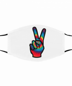 Cloth Face Mask LGBT Peace Sign For Sale