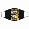 White Silence Equals White Consent Black Lives Matter Face Masks