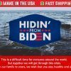 Cloth Face Mask Hidin From Biden For Sale