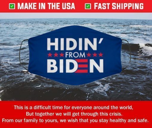 Cloth Face Mask Hidin From Biden For Sale