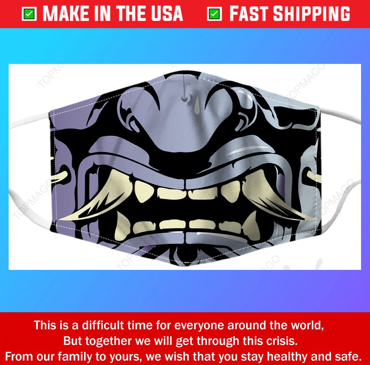 Japanese Warrior Filter Face Mask