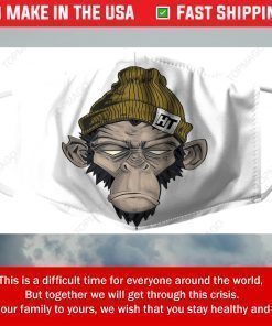 Monkey Head Threads Filter Face Mask