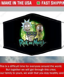 Rick and Morty Fabric Filter Face Mask Masks