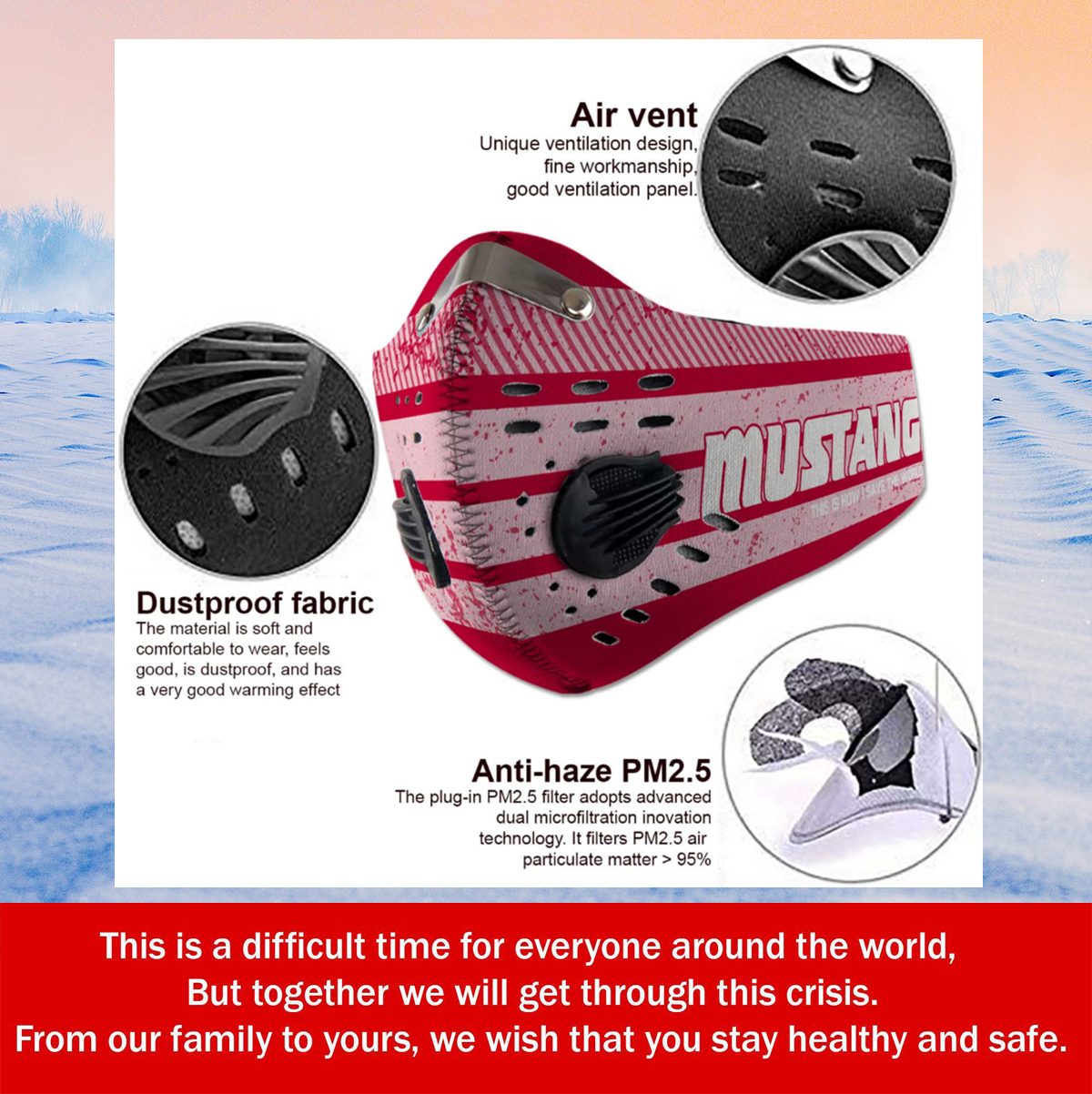 Smu Mustangs This Is How I Save The World Face Mask Smu Mustangs This Is How I Save The World Face Mask