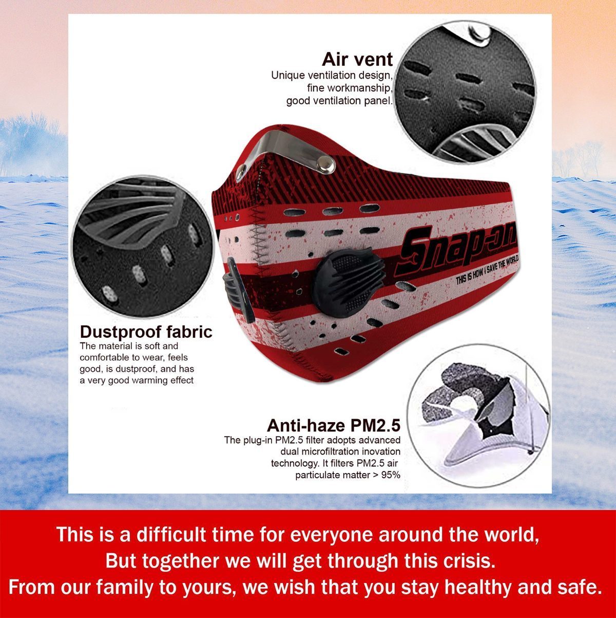 Snap on This Is How I Save The World Face Mask Snap on This Is How I Save The World Face Mask