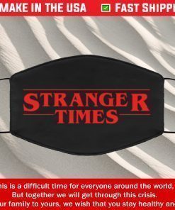 Stranger Times Filter Face Mask