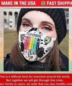 Teacher With Flair Filter Activated Carbon Face Mask