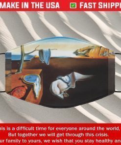 The Persistence of Memory Filter Face Mask