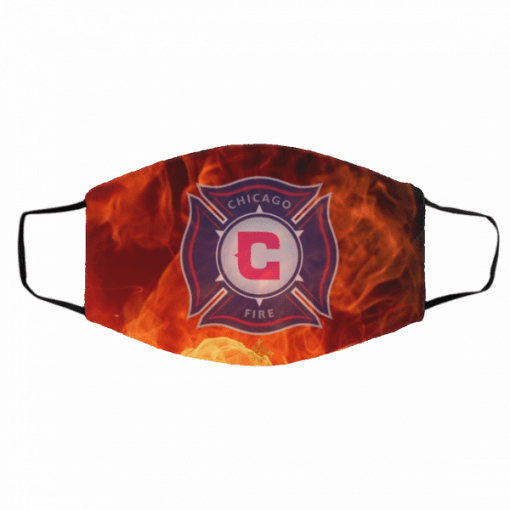 Logo Chicago Fire FC Cotton Face Mask