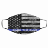 Face Mask Back The Blue American Flag Masks
