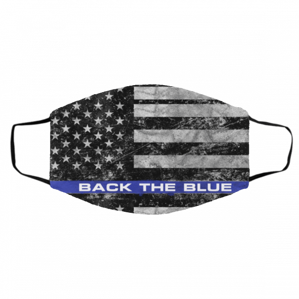 Face Mask Back The Blue American Flag Masks