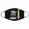 Baby Yoda hug Kansas City Chiefs NFL Activated Carbon Face Mask
