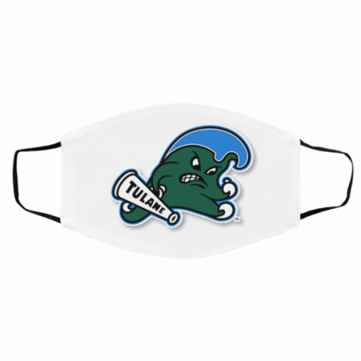 Tulane Green Wave Filter Face Mask