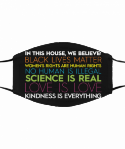 Science is Real Black Lives Matter Face Mask
