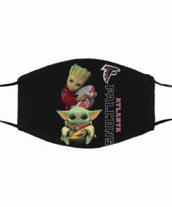 Atlanta Falcons Baby Yoda Hug Filter Face Mask