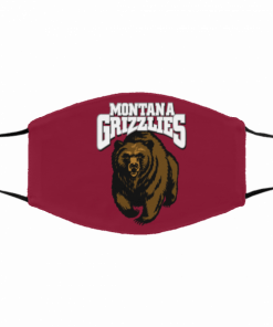 Skull Montana Grizzlies Cotton Face Mask