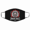Native American Skull Black Cotton Face Mask Free Shipping