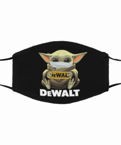 Baby Yoda DeWalt Cotton Face Mask