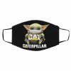 Baby Yoda Caterpillar Inc Cotton Face Mask