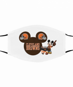 Face Mask CLEVELAND BROWNS MICKEY MOUSE Masks