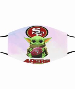 Baby Yoda hug San Francisco 49ers NFL Filter Activated Carbon Face Mask