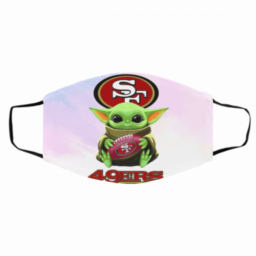 Baby Yoda hug San Francisco 49ers NFL Filter Activated Carbon Face Mask