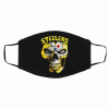 Pittsburgh Steelers Skull Filter Activated Carbon Face Mask