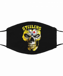 Pittsburgh Steelers Skull Filter Activated Carbon Face Mask