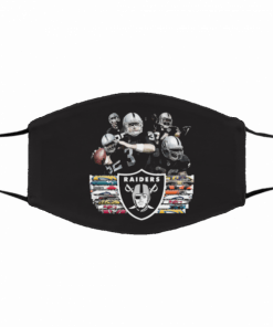 Oakland Raiders Filter Activated Carbon Face Mask