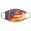 American and Puerto Rico Flag Filter Activated Carbon Face Mask