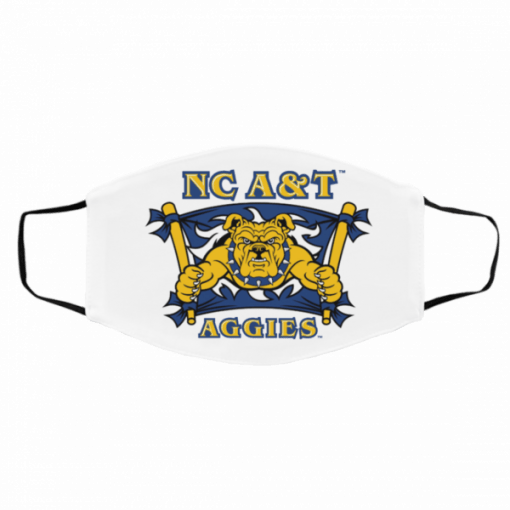 North Carolina A&T Aggies Filter Activated Carbon Face Mask