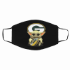 Baby Yoda hug Green Bay Packers NFL Filter Activated Carbon Face Mask