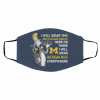 Dr Seuss I Will Wear This Michigan Mask Here Or There Face Mask
